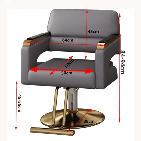 Swivel Ergonomic Barber Chairs Professional Salon Chairs Equipment Professional Hairdressing Armchairs Salon Furniture 