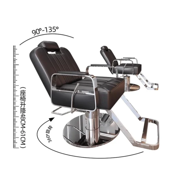 Luxury Design Barber Chair Vintage Styling Beauty Salon Equipment Chairs Modern Simple  Barbiere Salon Furniture
