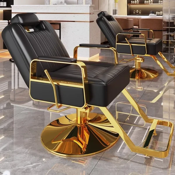 Luxury Design Barber Chair Vintage Styling Beauty Salon Equipment Chairs Modern Simple  Barbiere Salon Furniture
